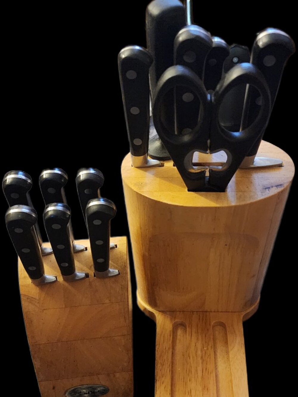 Cuisinart Classic Triple-Rivet Cutlery Set with Wooden Block (Incomplete - Missi